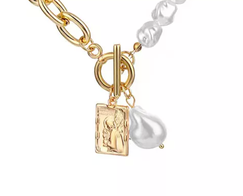 Pearl Gold Link Chain/Necklace