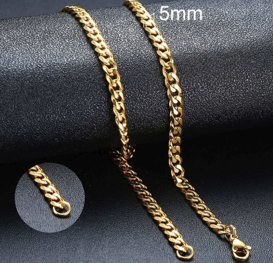 Cuban Chain Necklace for Men Women